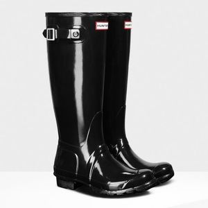 Hunter | Black Original Tall Gloss Rain Boots